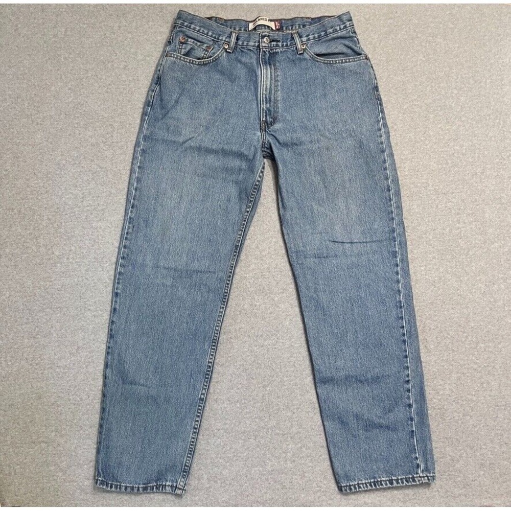 Levis 550 Jeans Mens 38X34 Blue Relaxed Fit Tapered Medium Wash Denim